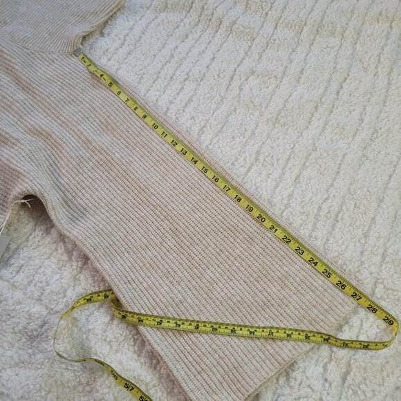 NWT Cozy Women’s Worthington Sz Lg Bell Sleeve Turtleneck Sweater Cream - Picture 13 of 13